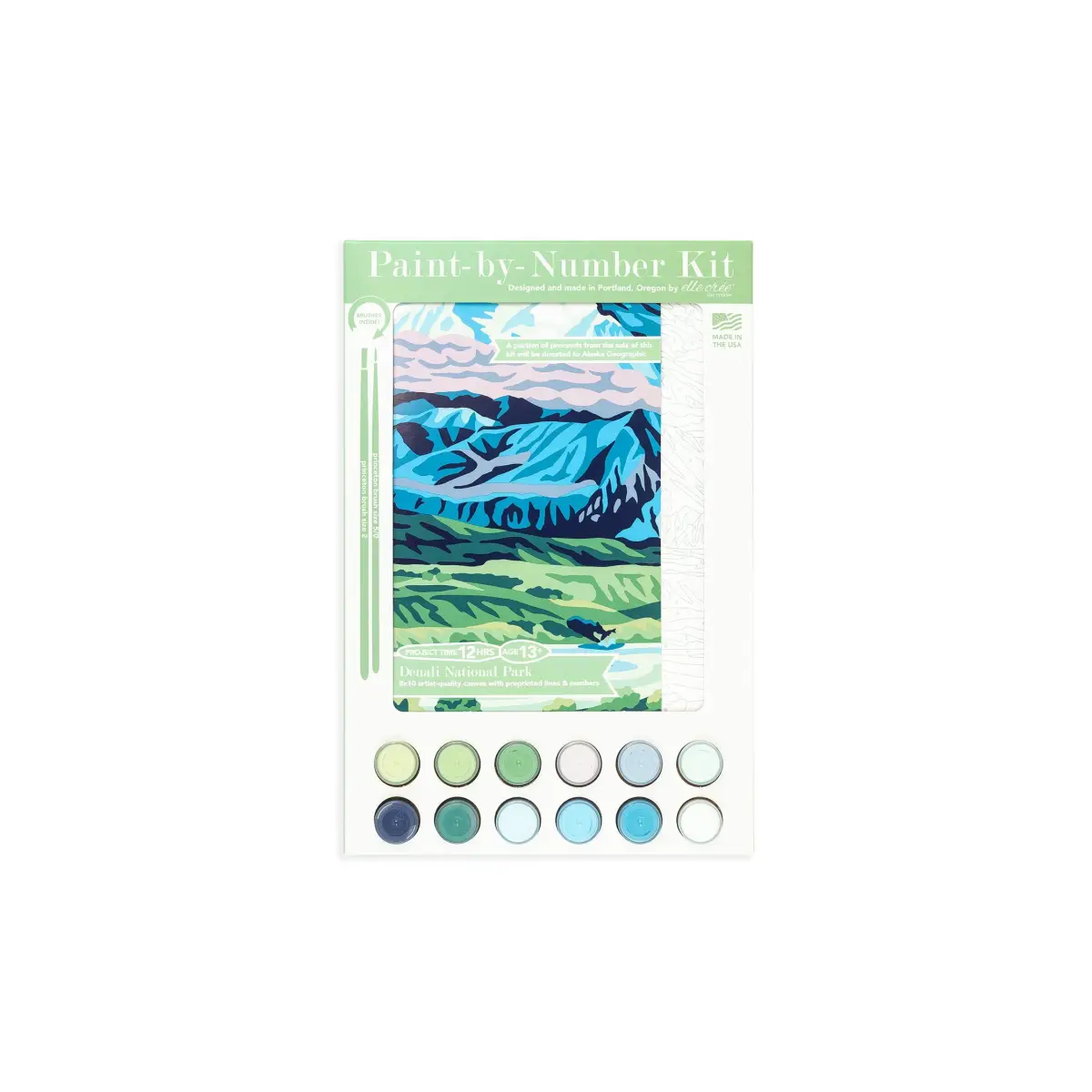 Paint by Number Kit - Denali National Park - Elle Crée