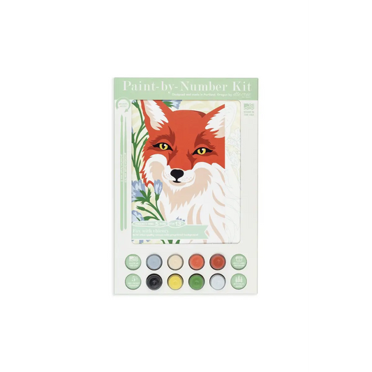 Paint by Number Kit - Fox with Chicory - Elle Crée