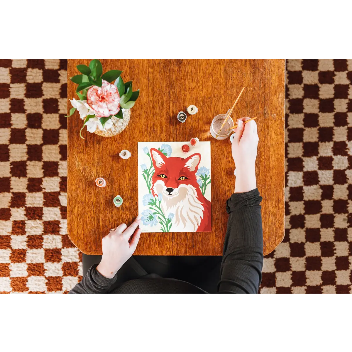 Paint by Number Kit - Fox with Chicory - Elle Crée