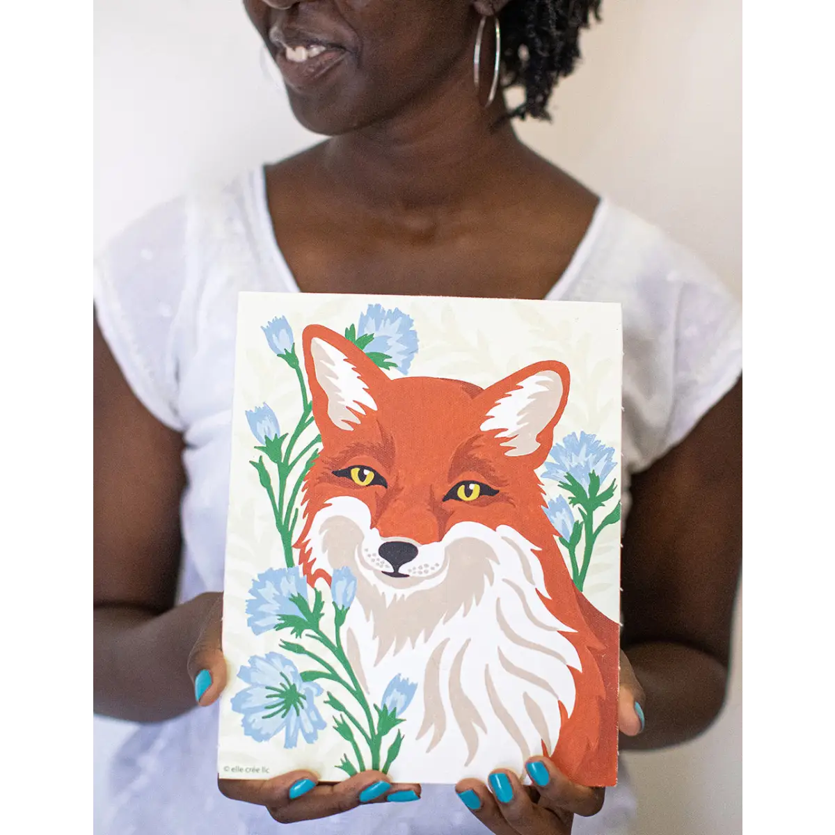 Paint by Number Kit - Fox with Chicory - Elle Crée