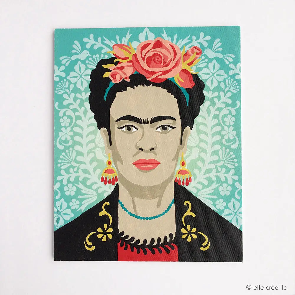 Paint by Number Kit - Frida with Flowers - Elle Crée