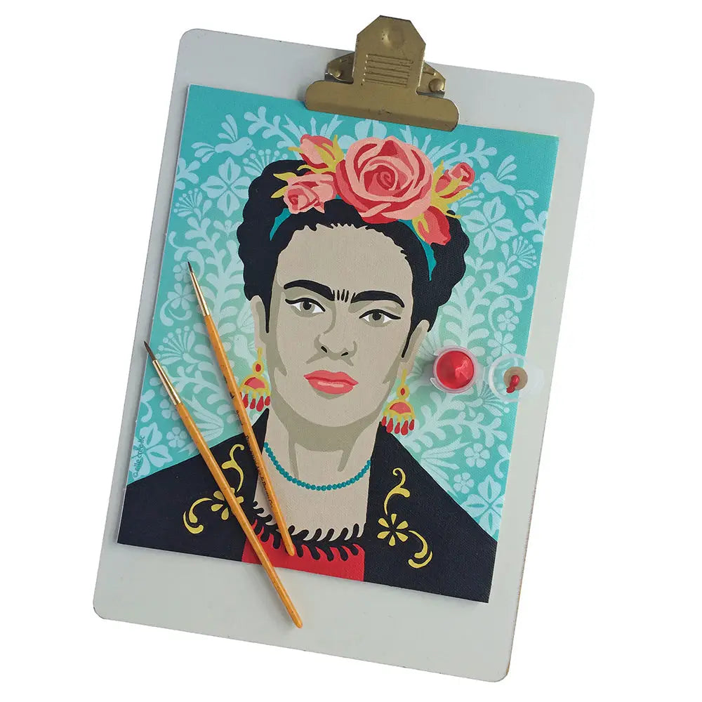 Paint by Number Kit - Frida with Flowers - Elle Crée