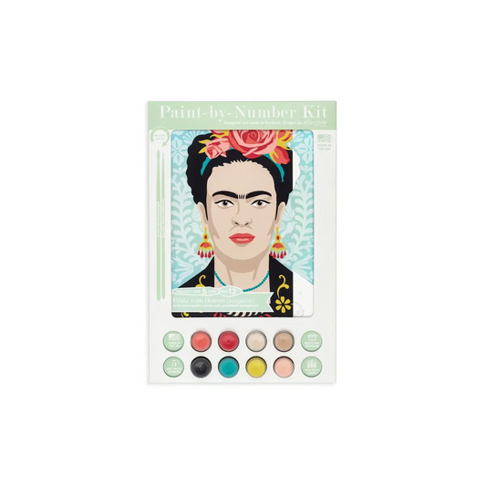 Paint by Number Kit - Frida with Flowers - Elle Crée