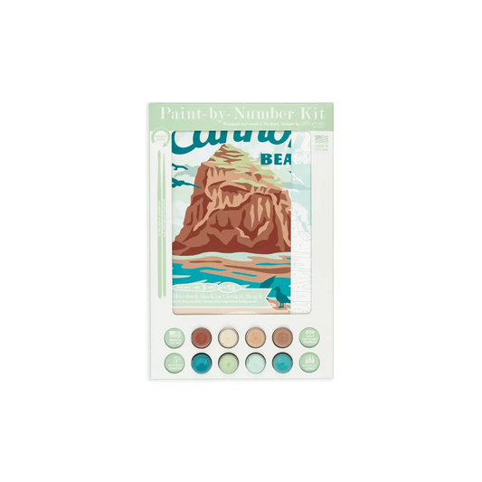 Paint by Number Kit - Haystack Rock at Cannon Beach - Elle Crée