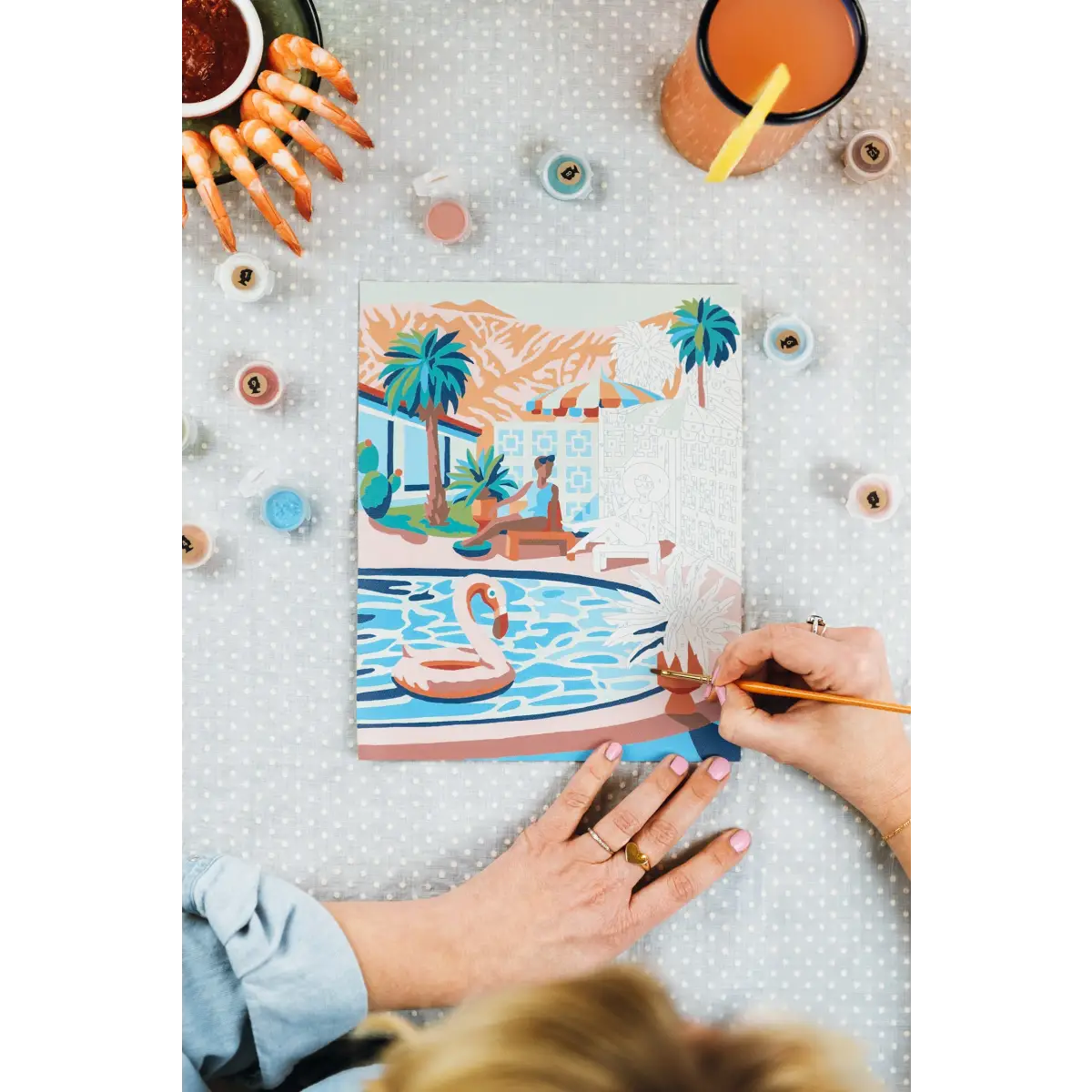 Paint by Number Kit - Mid Century Modern Mirage - Elle Crée
