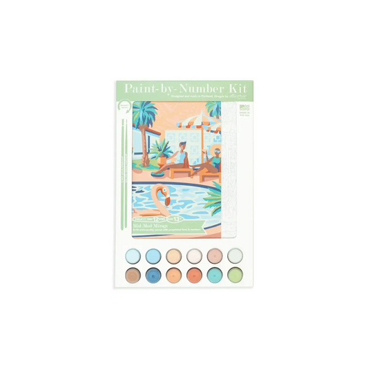 Paint by Number Kit - Mid Century Modern Mirage - Elle Crée