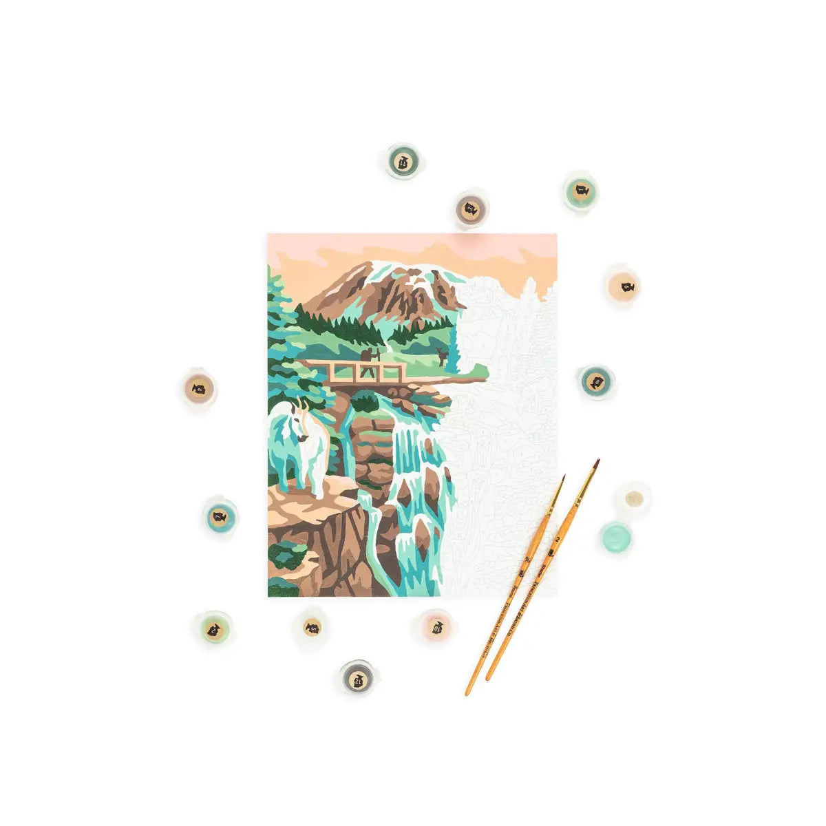 Paint by Number Kit - Mount Rainier National Park - Elle Crée