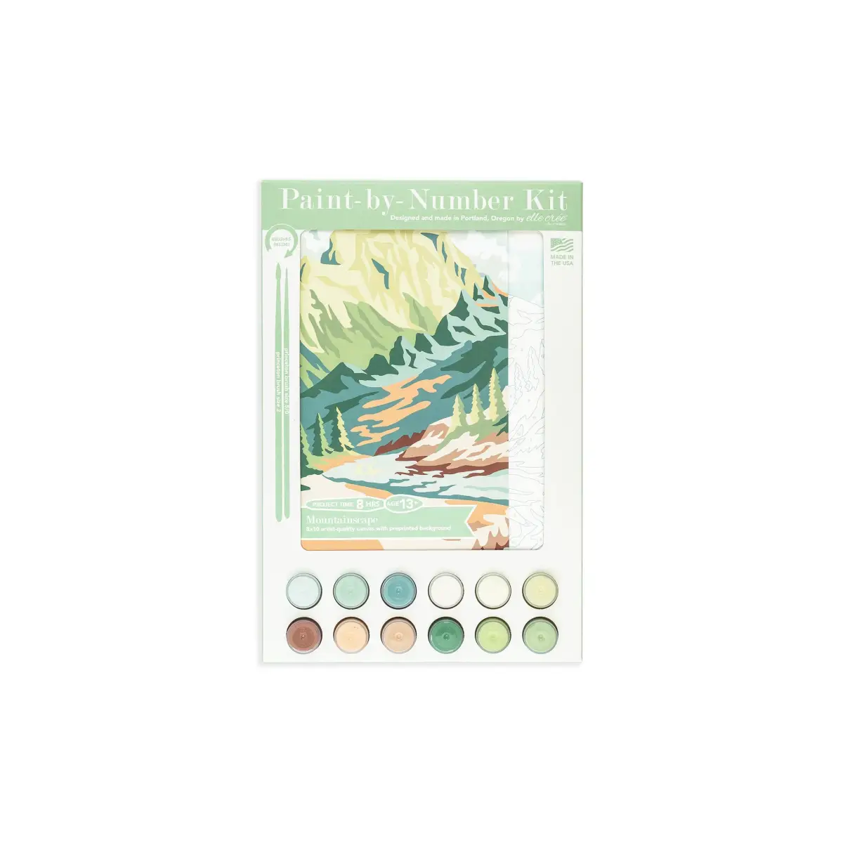 Paint by Number Kit - Mountains - Elle Crée