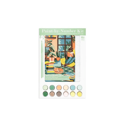 Paint by Number Kit - A Novel Afternoon - 8x10 - Elle Crée