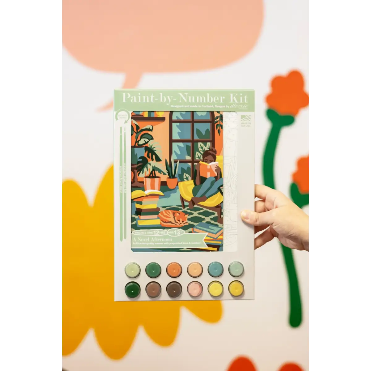 Paint by Number Kit - A Novel Afternoon - 8x10 - Elle Crée