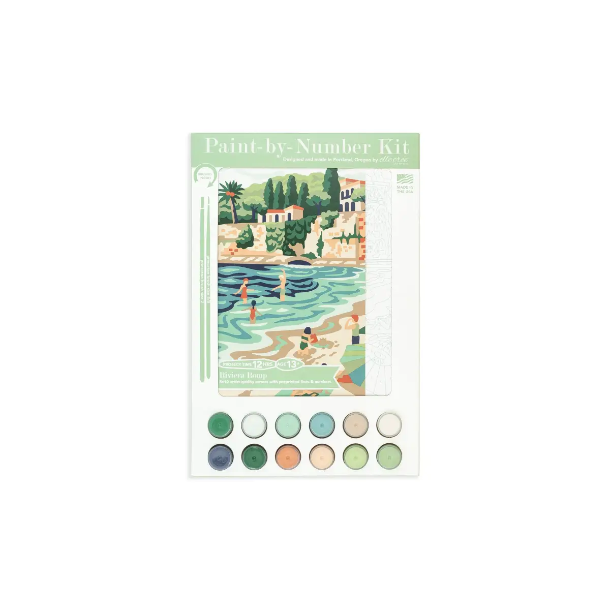 Paint by Number Kit - Riviera Romp - Elle Crée