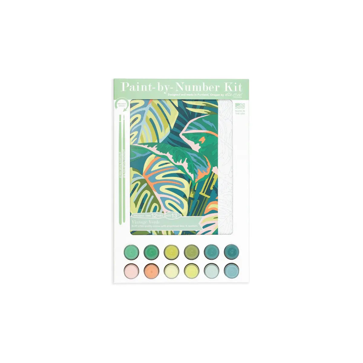 Paint by Number Kit - Vintage Verde - Elle Crée
