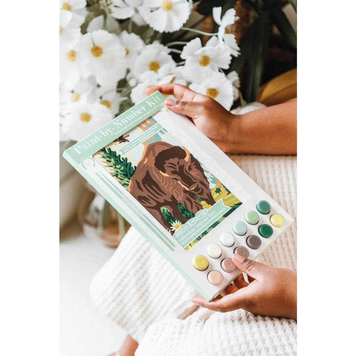 Paint by Number Kit - Yellowstone National Park - American Bison - Elle Crée
