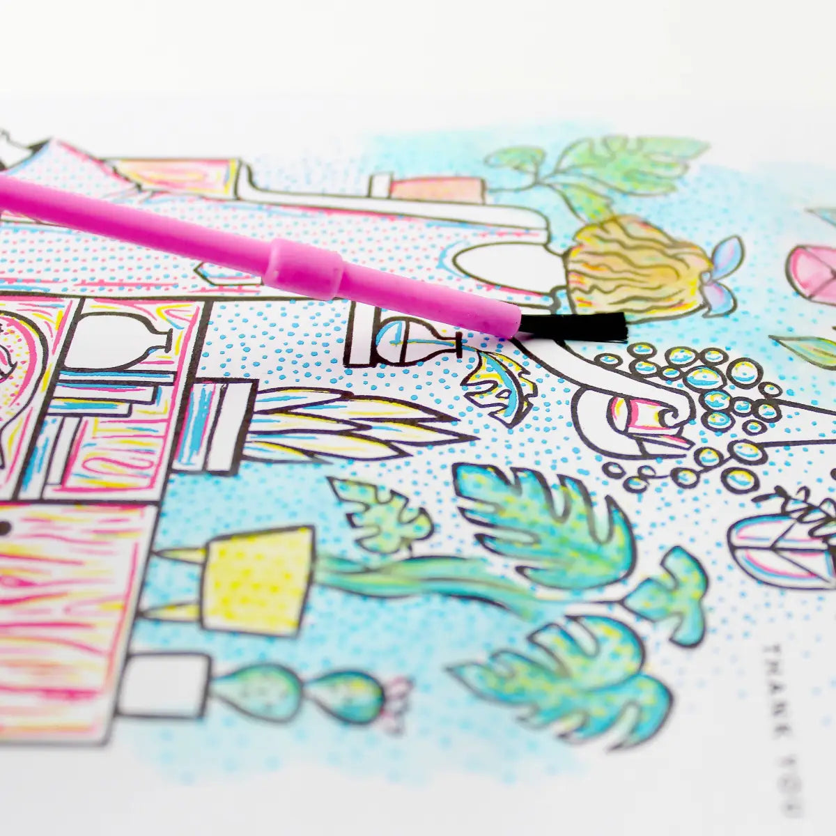 Paint with Water Greeting Card - Plants - Inklings Paperie