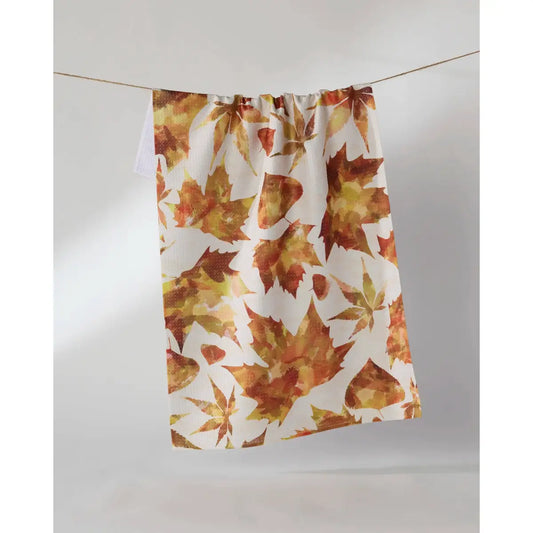 Kitchen Towel - Painted Fall Leaves - Geometry