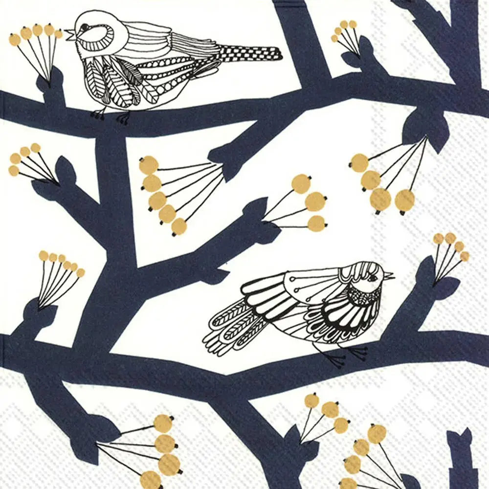Paper Cocktail Napkins - Dark Blue - Boston International