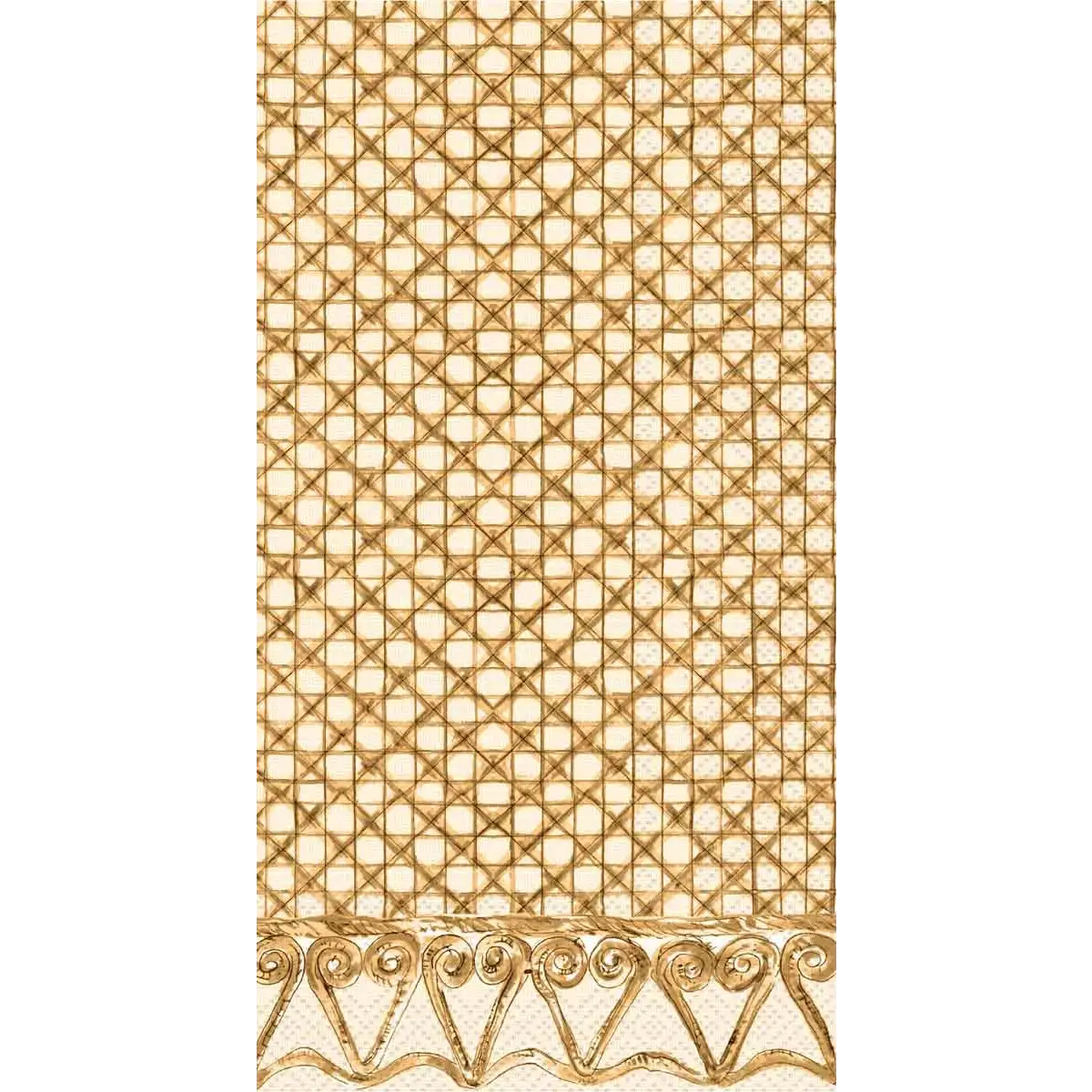 Paper Guest Towels - Botanical Cane Gold - 16 Ct - Boston International