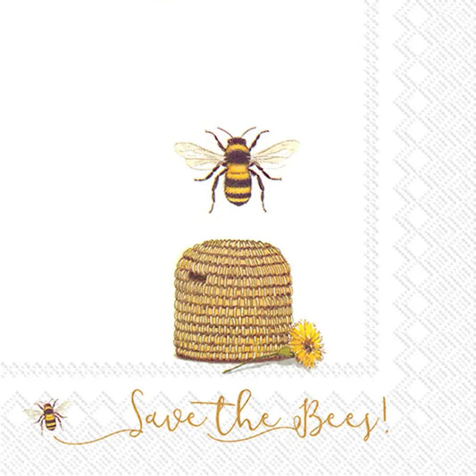 Paper Lunch Napkins - Save the Bees - Boston International