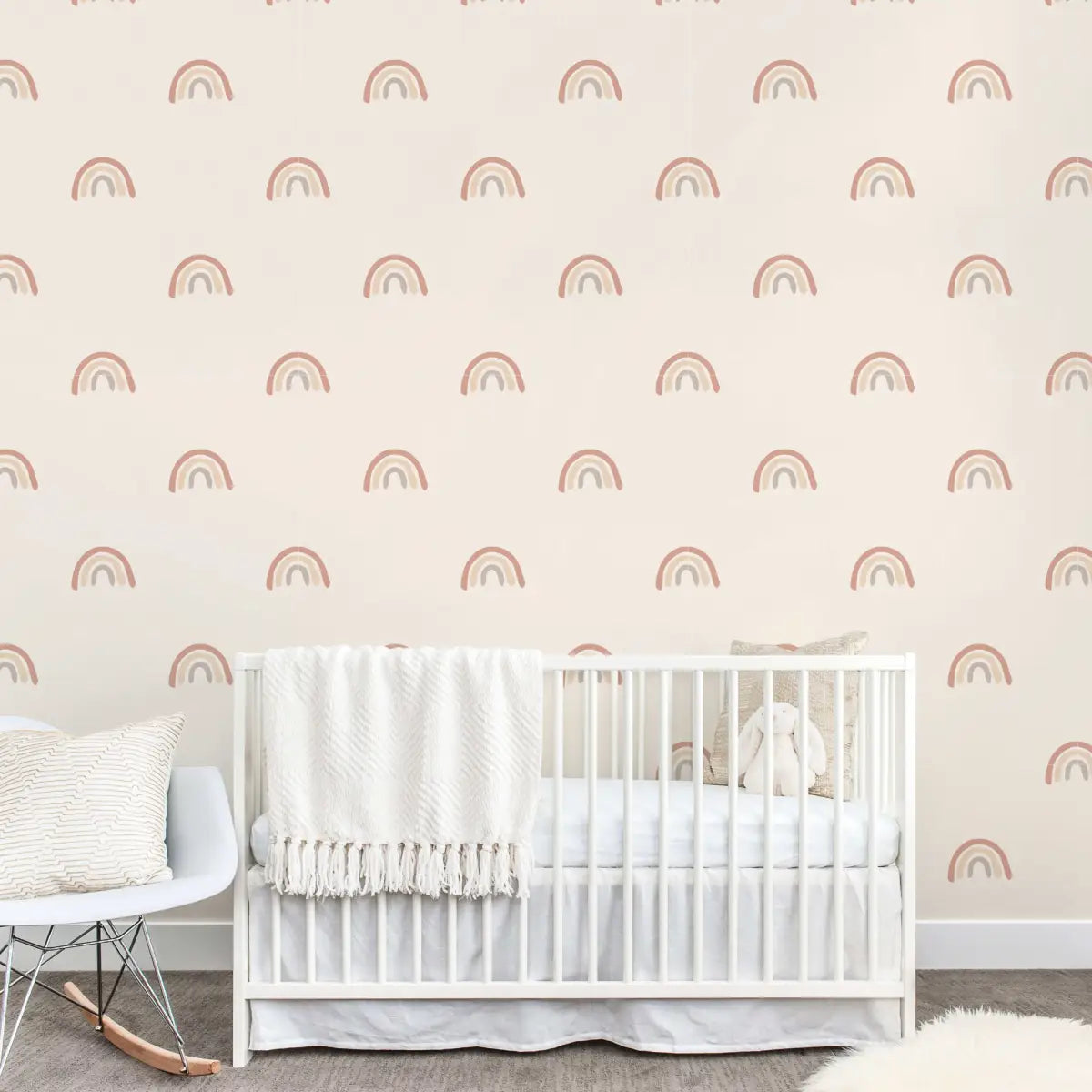 Parker Wallpaper - Kids Rainbows - by Erika Senneff - Loomwell Home Goods
