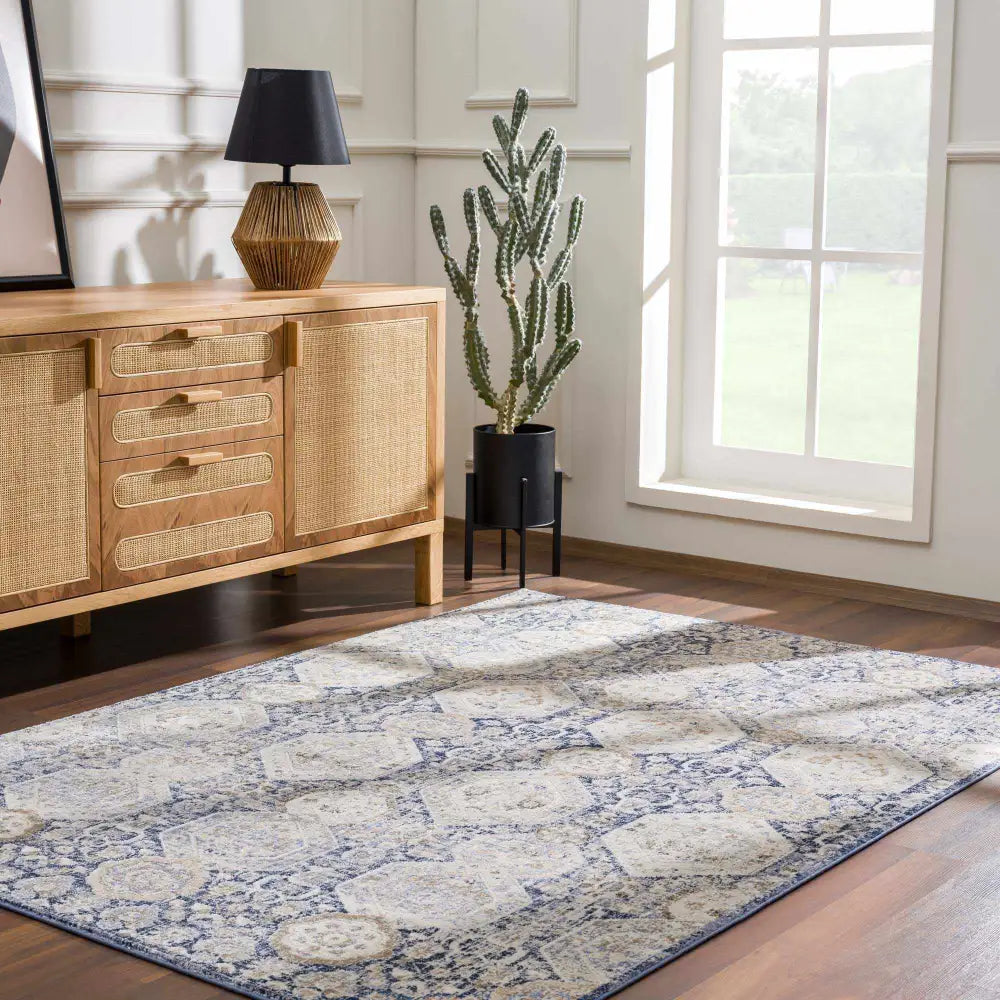 Parkerfield Blue Area Rug - Boutique Rugs