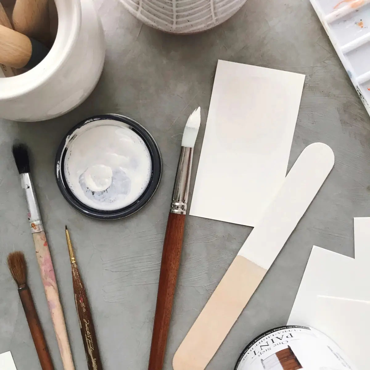 Pasha White - One Step Paint - 4oz Sample - Amy Howard At Home