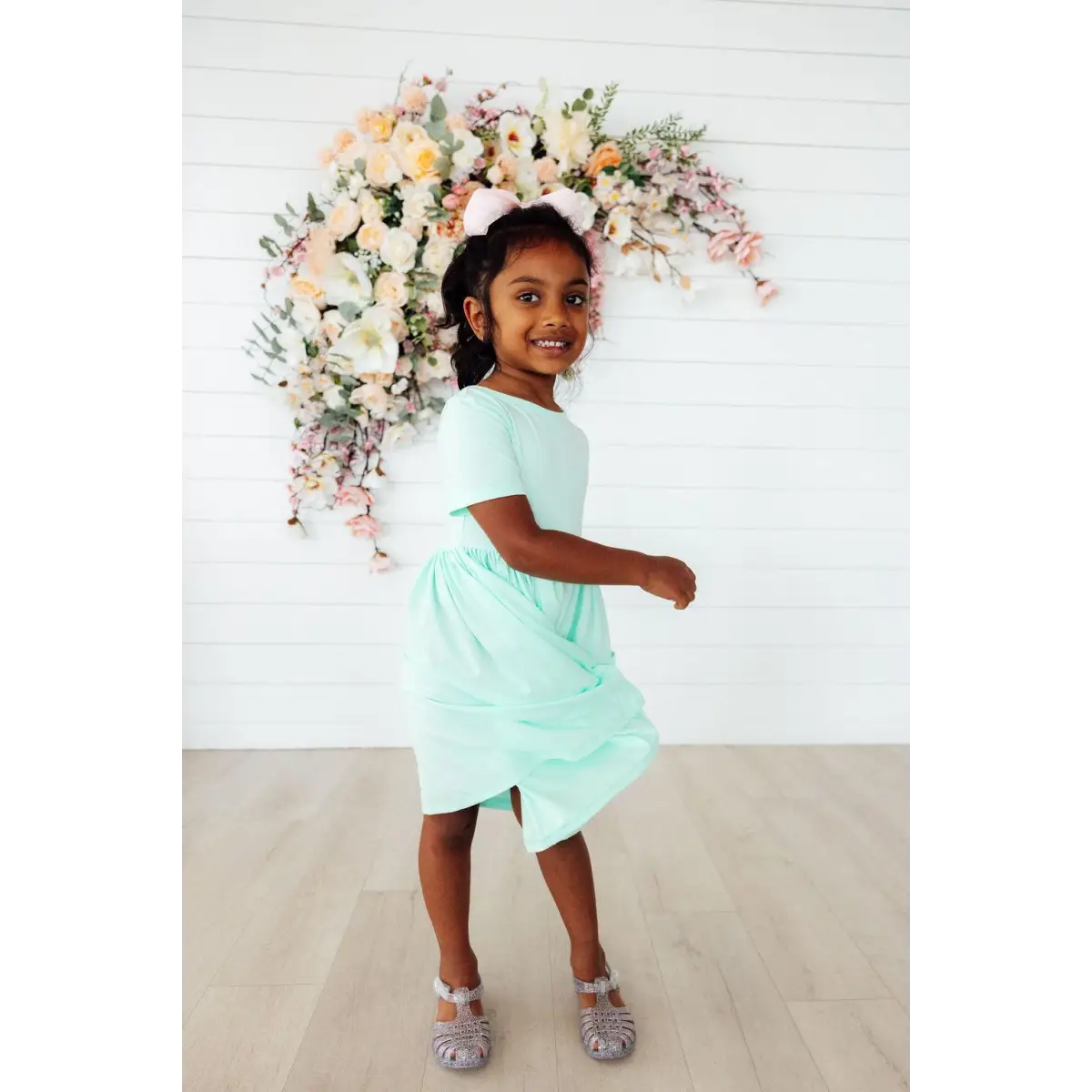 Pocket Twirl Dress - Pastel Green - Mila & Rose ®
