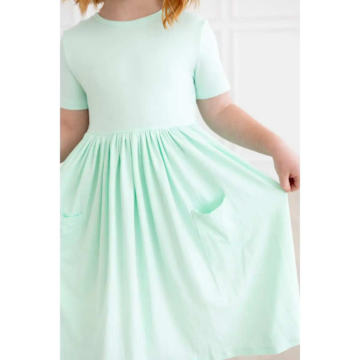 Pocket Twirl Dress - Pastel Green - Mila & Rose ®