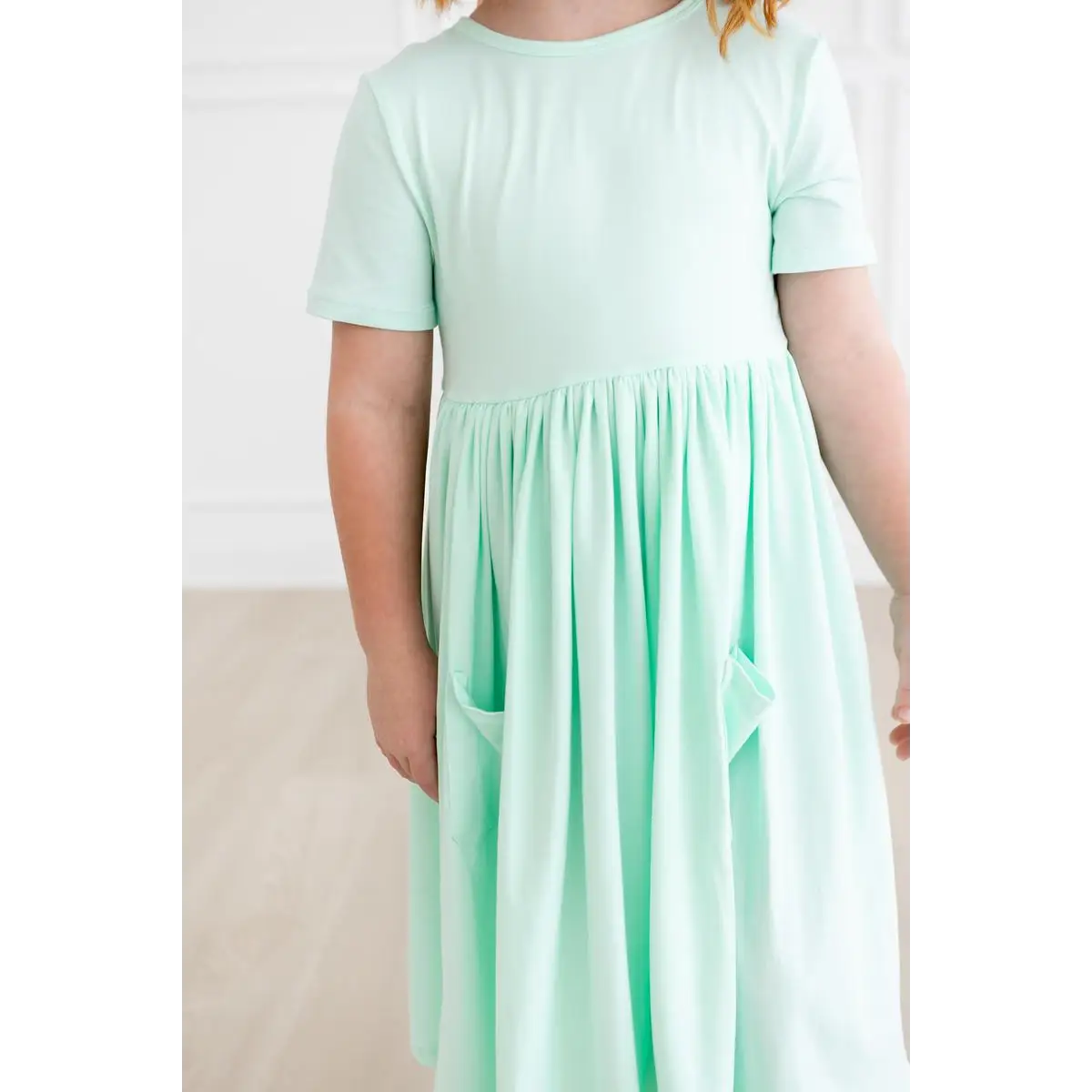 Pocket Twirl Dress - Pastel Green - Mila & Rose ®