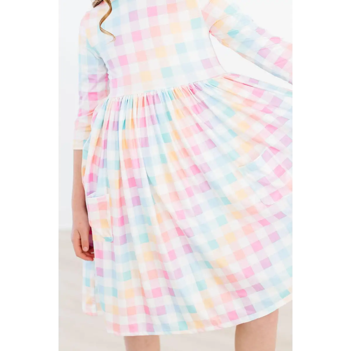 Pocket Twirl Dress - Pastel Plaid - 6-12M - Mila & Rose ®
