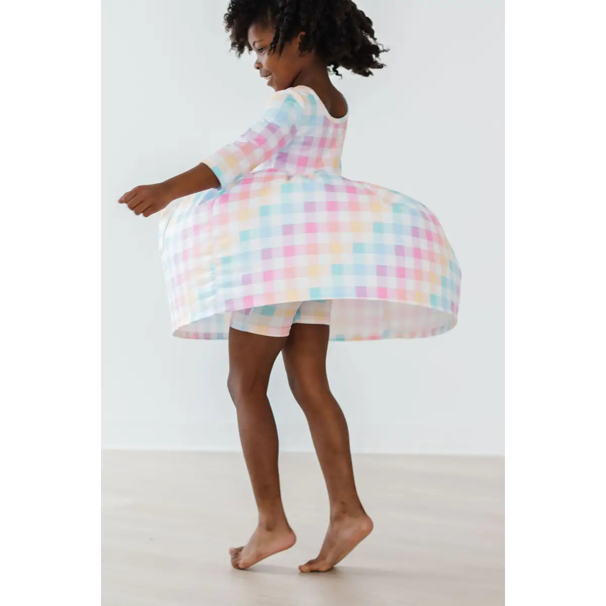 Pocket Twirl Dress - Pastel Plaid - Mila & Rose ®