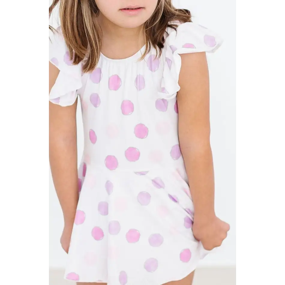 Twirl Leotard with Skirt - Pastel Polka Dot - Mila & Rose ®