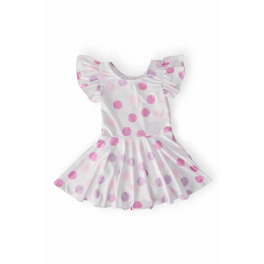 Twirl Leotard with Skirt - Pastel Polka Dot - 6-12M - Mila & Rose ®