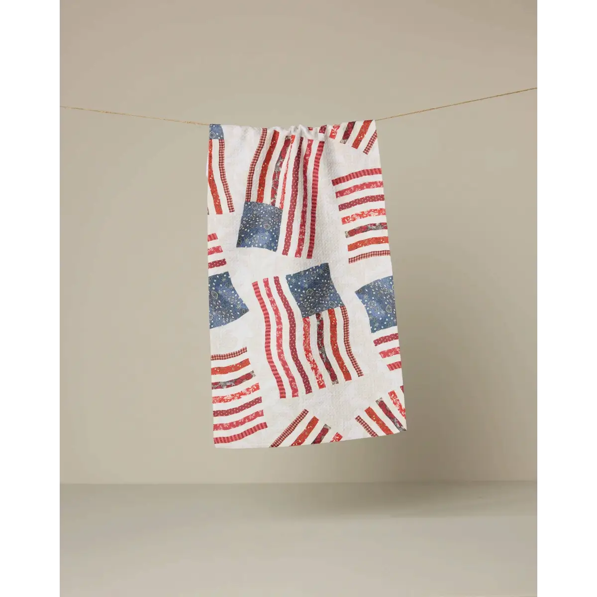 Bar Towel - Patchwork Pride - Patriotic Flags - Geometry