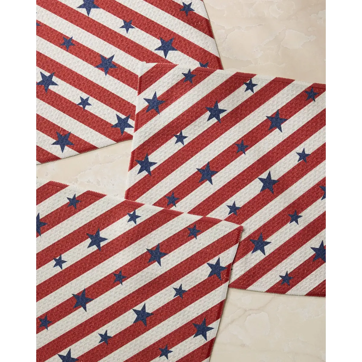Dishcloth Set - Patriotic Stripe - Geometry