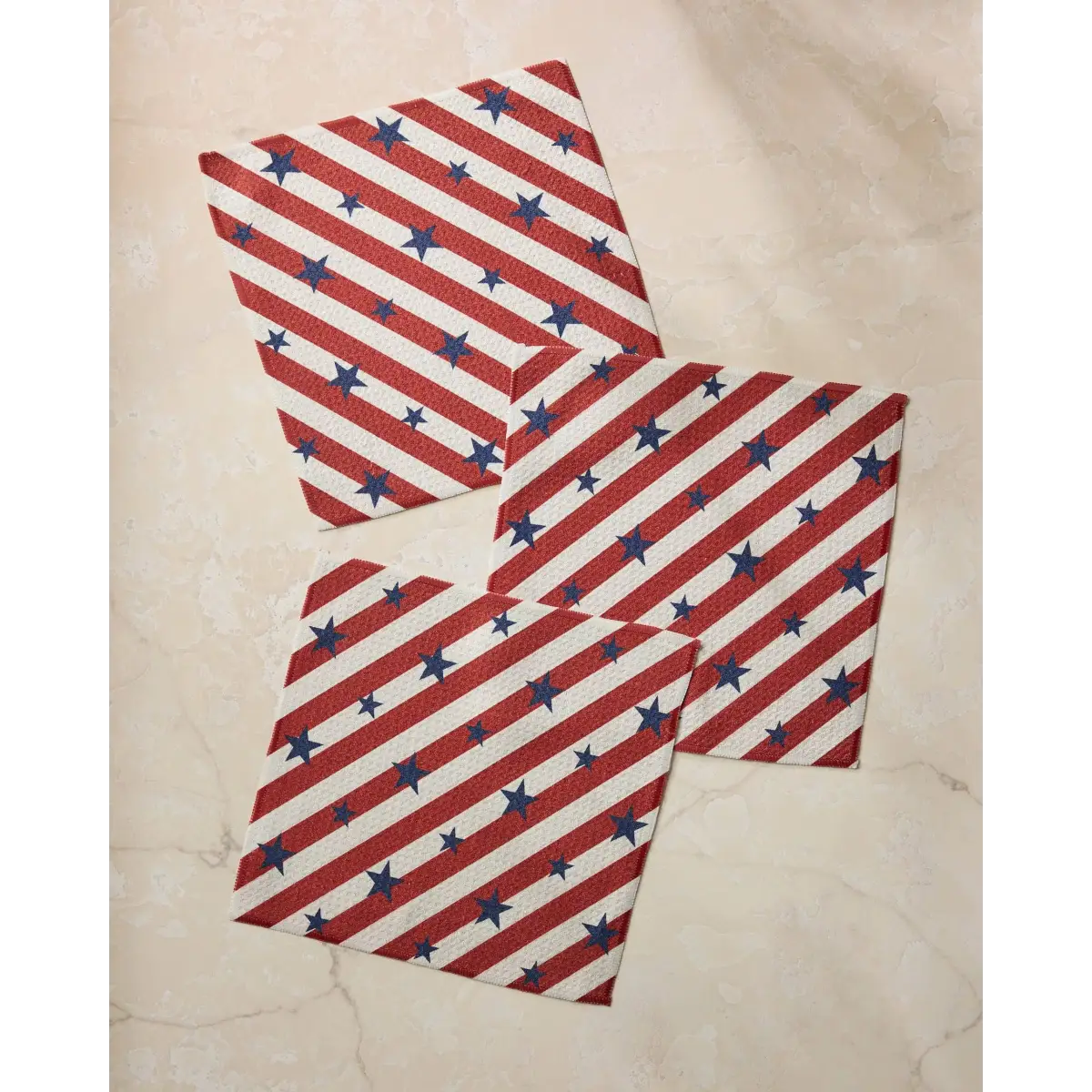 Dishcloth Set - Patriotic Stripe - Geometry