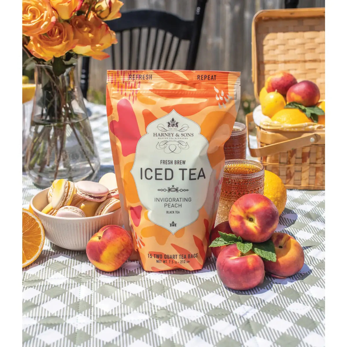 Peach Fresh Brew Iced Tea - Harney & Sons Fine Teas