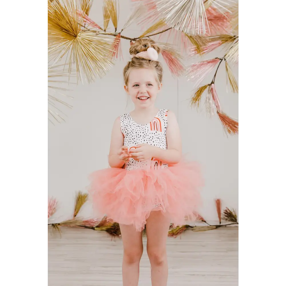 Peach Rainbow Tank Tutu Leotard - Mila & Rose ®