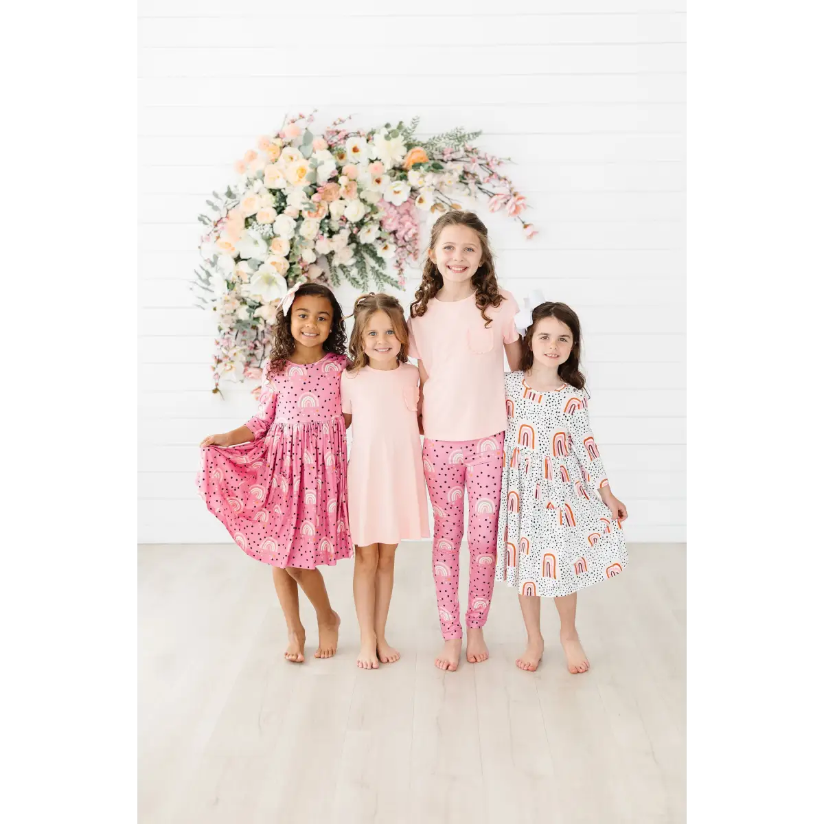 Ruffle Pocket Tee - Peach - Mila & Rose ®