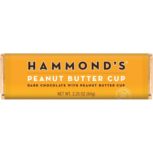 Peanut Butter Cup - Dark Chocolate Candy Bar - Hammond’s Candies