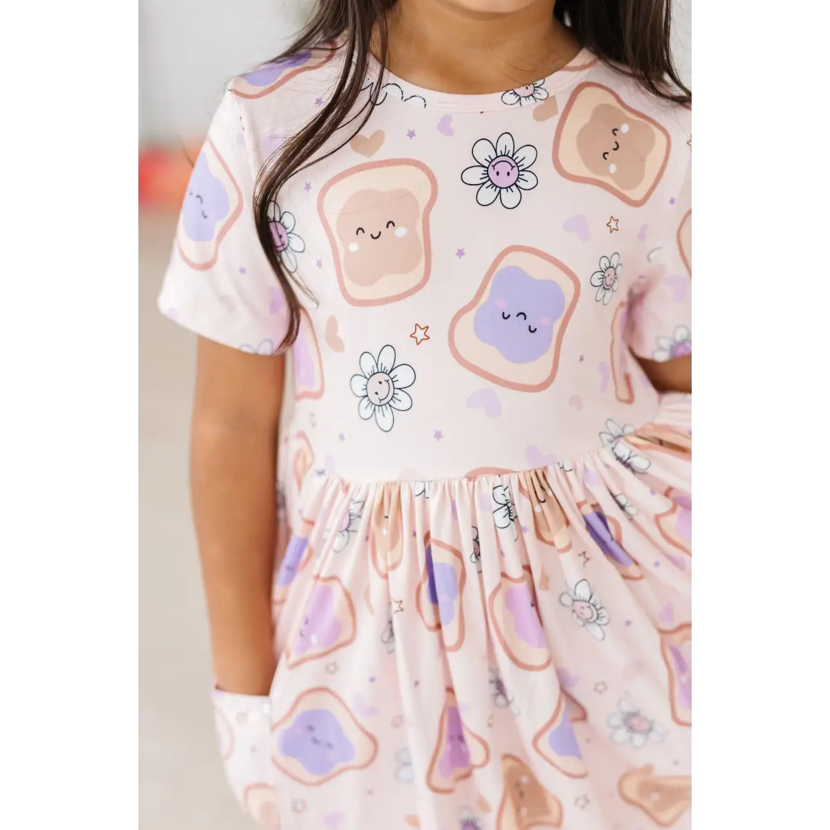 Pocket Twirl Dress - Peanut Butter Jelly Time - 6-12M - Mila & Rose ®