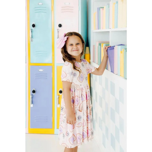 Peanut Butter Jelly Time S/S Pocket Twirl Dress - Mila & Rose ®
