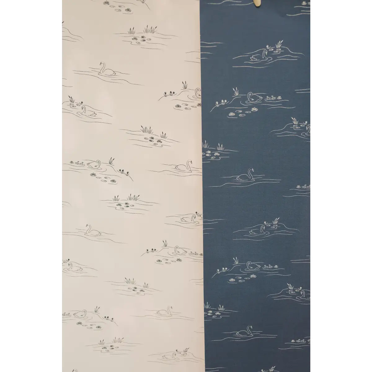 Pemberley Wallpaper - Gentle Swans - Line Drawings by Of Lilies and Fields - Loomwell Home Goods