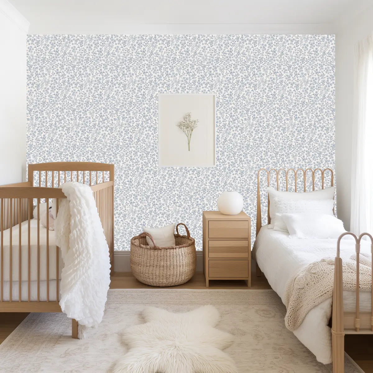 Penelope Wallpaper - Petite Flower Vines - by Bloomery Decor - Loomwell Home Goods