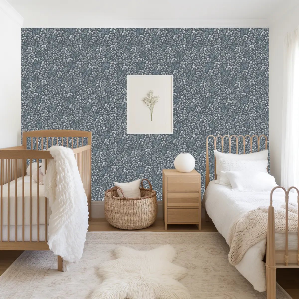 Penelope Wallpaper - Petite Flower Vines - by Bloomery Decor - Loomwell Home Goods