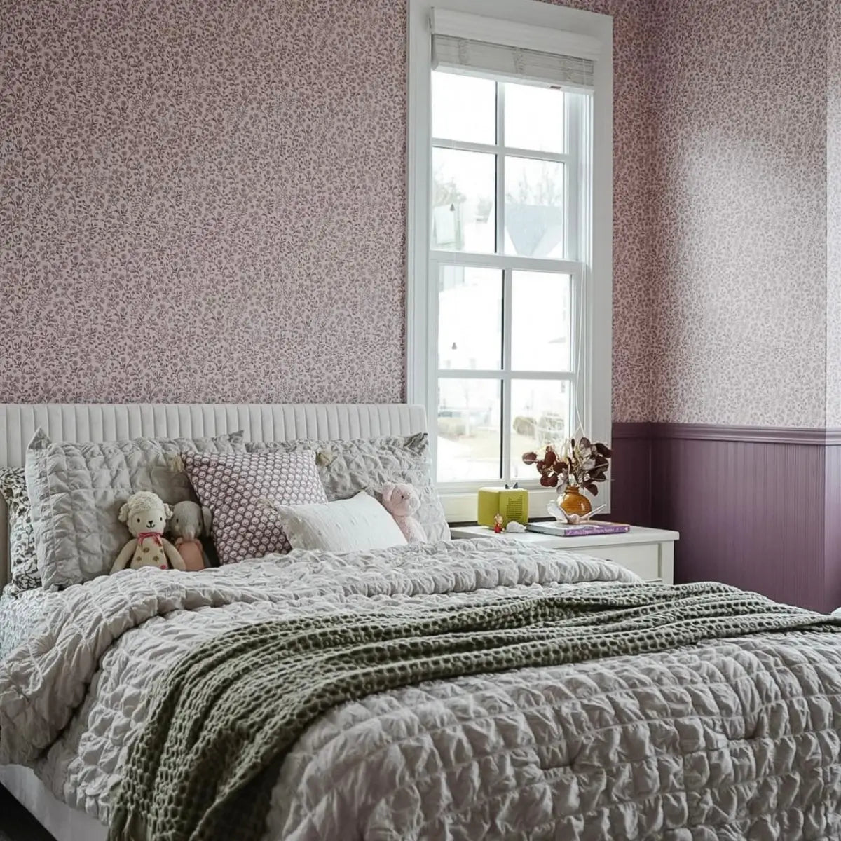 Penelope Wallpaper - Petite Flower Vines - by Bloomery Decor - Loomwell Home Goods