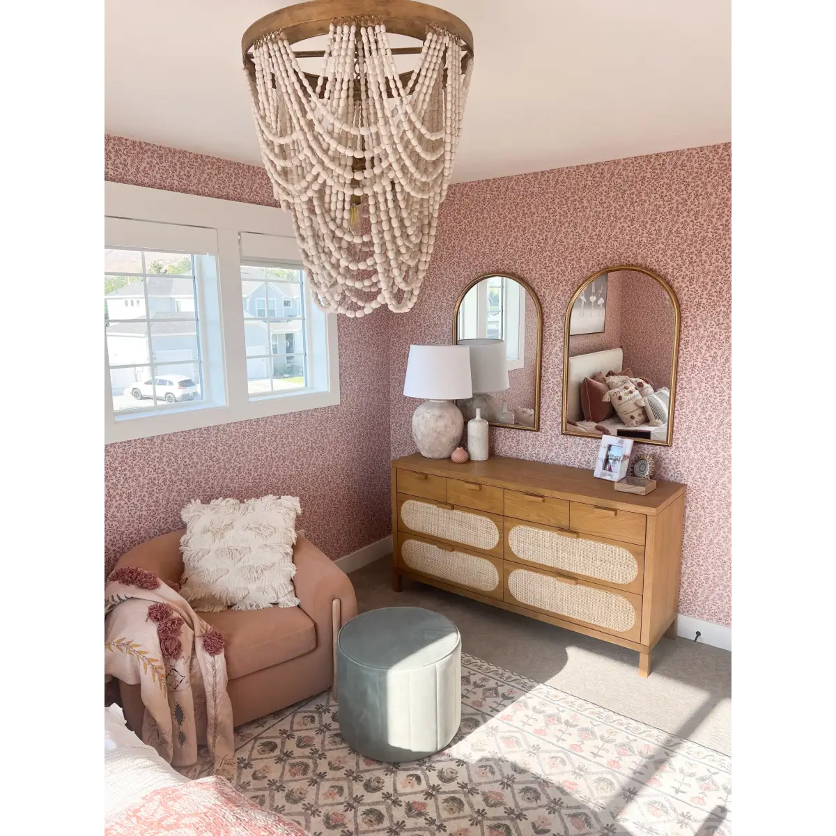 Penelope Wallpaper - Petite Flower Vines - by Bloomery Decor - Loomwell Home Goods