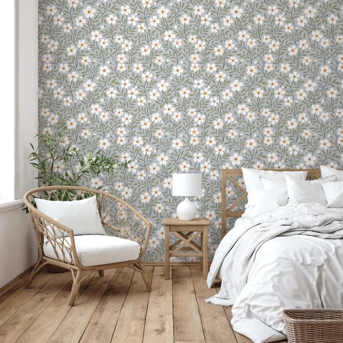Penny Wallpaper - Kids Floral - by Gooseberry Moon - Loomwell Home Goods