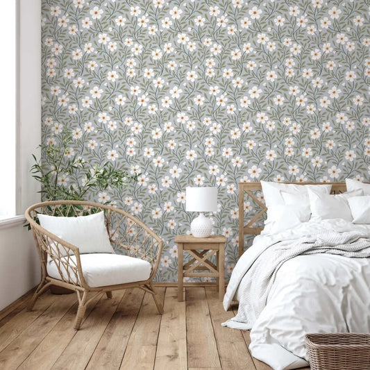 Penny Wallpaper - Kids Floral - by Gooseberry Moon - Loomwell Home Goods