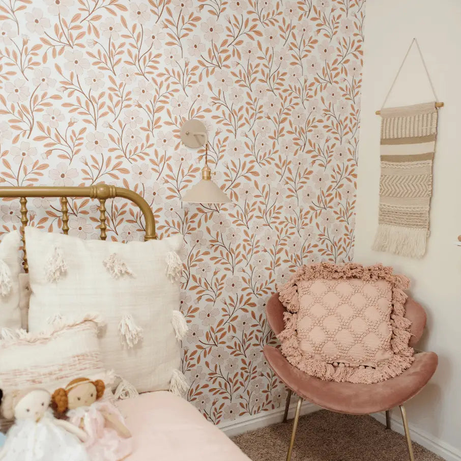 Penny Wallpaper - Kids Floral - by Gooseberry Moon - Loomwell Home Goods