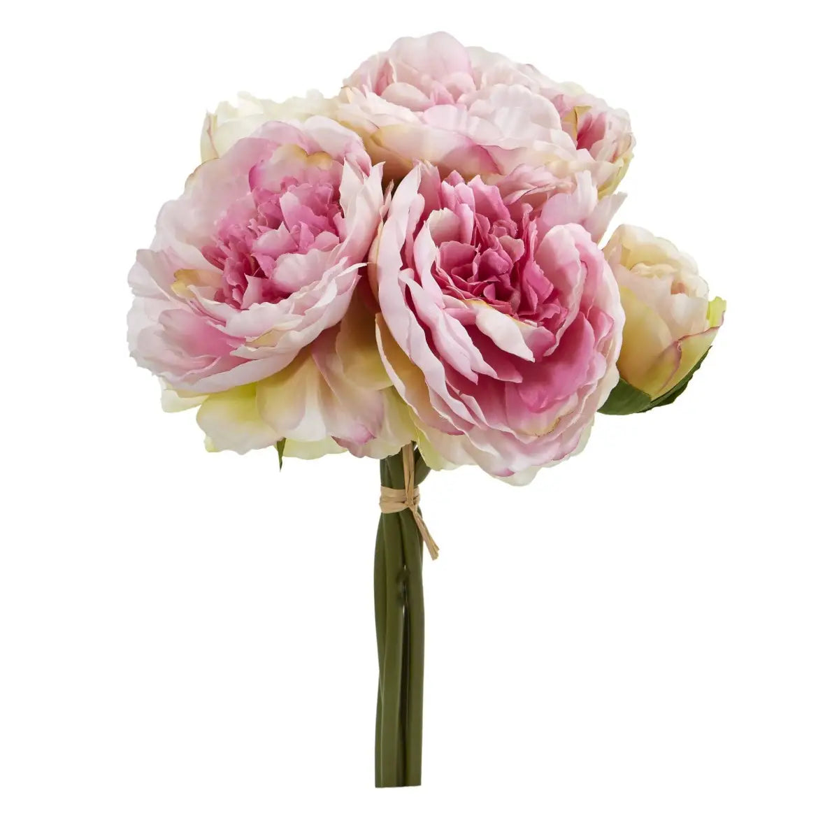 Peony Bouquet Artificial Flower (Set of 6) - Pink - Nearly Natural